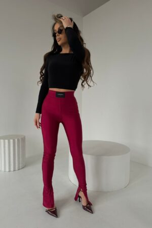 Legginsy WANTED bordo - obrazek 2