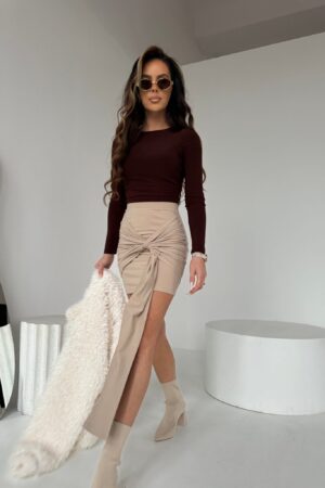 Spódnica FEMME beż - obrazek 2