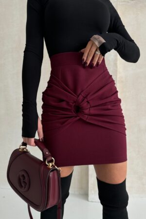 Spódnica EVE bordo - obrazek 4