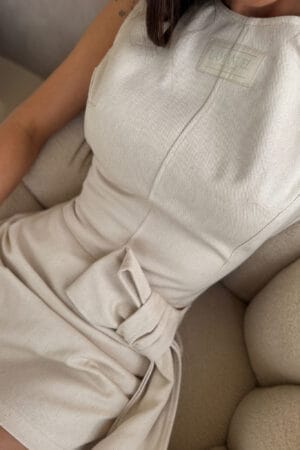 Spódnica DENIM beż - obrazek 4