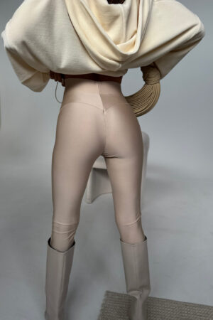 Legginsy FAMOUS beż - obrazek 2