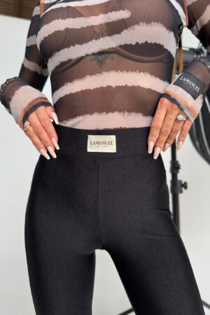 Legginsy FAMOUS czarne - obrazek 4