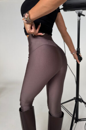 Legginsy FAMOUS czekolada - obrazek 2