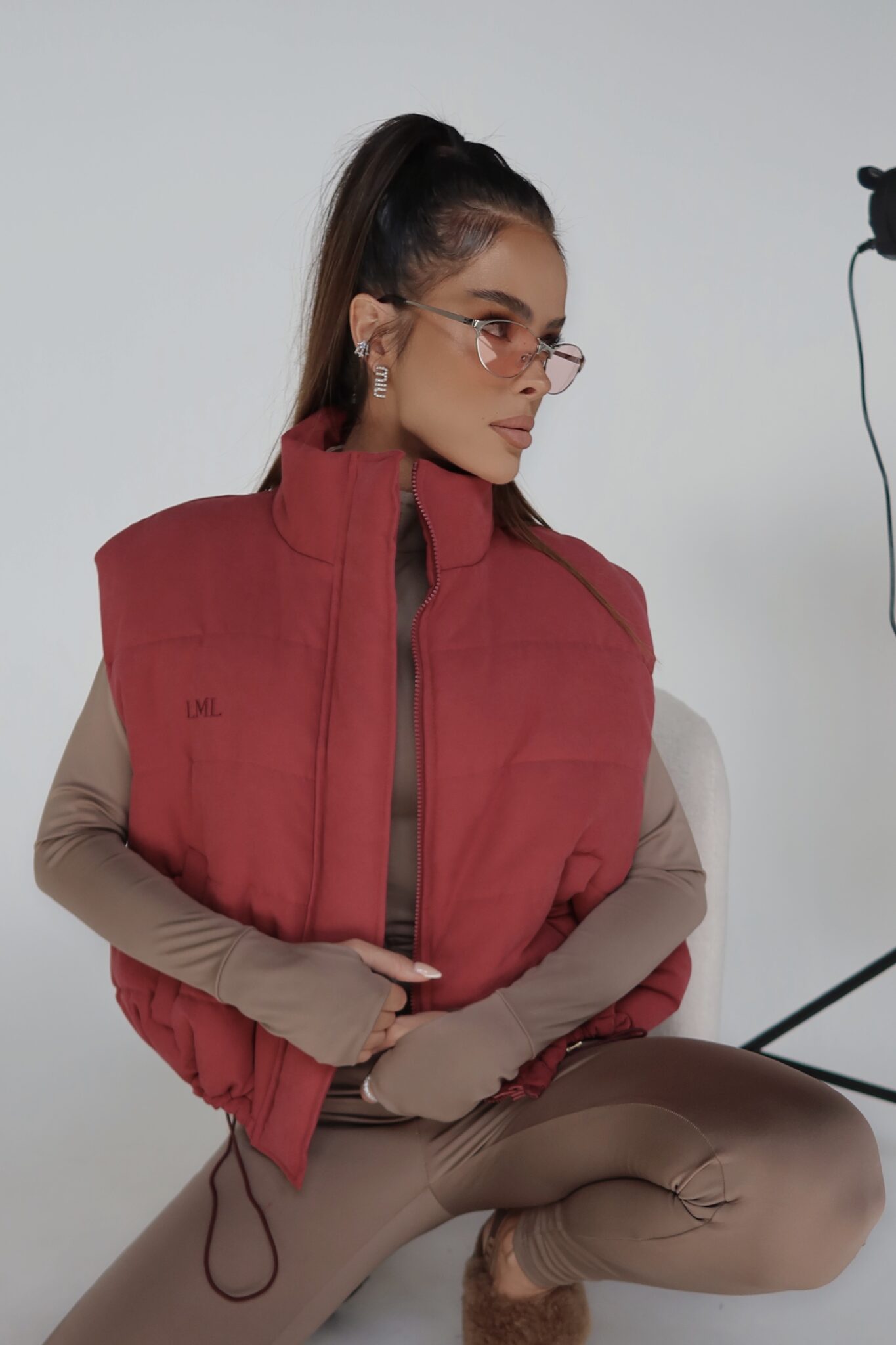 Kamizelka OUTSIDE bordo - obrazek 2