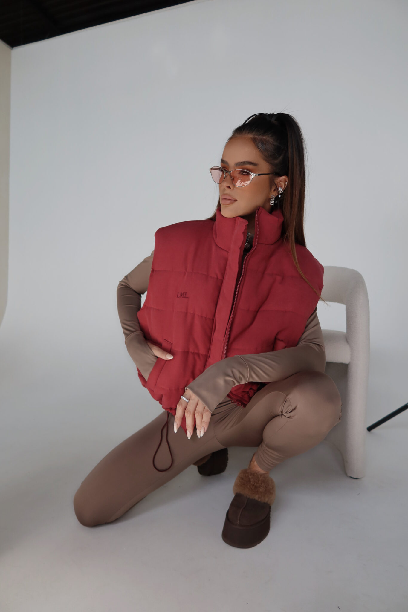 Kamizelka OUTSIDE bordo - obrazek 8