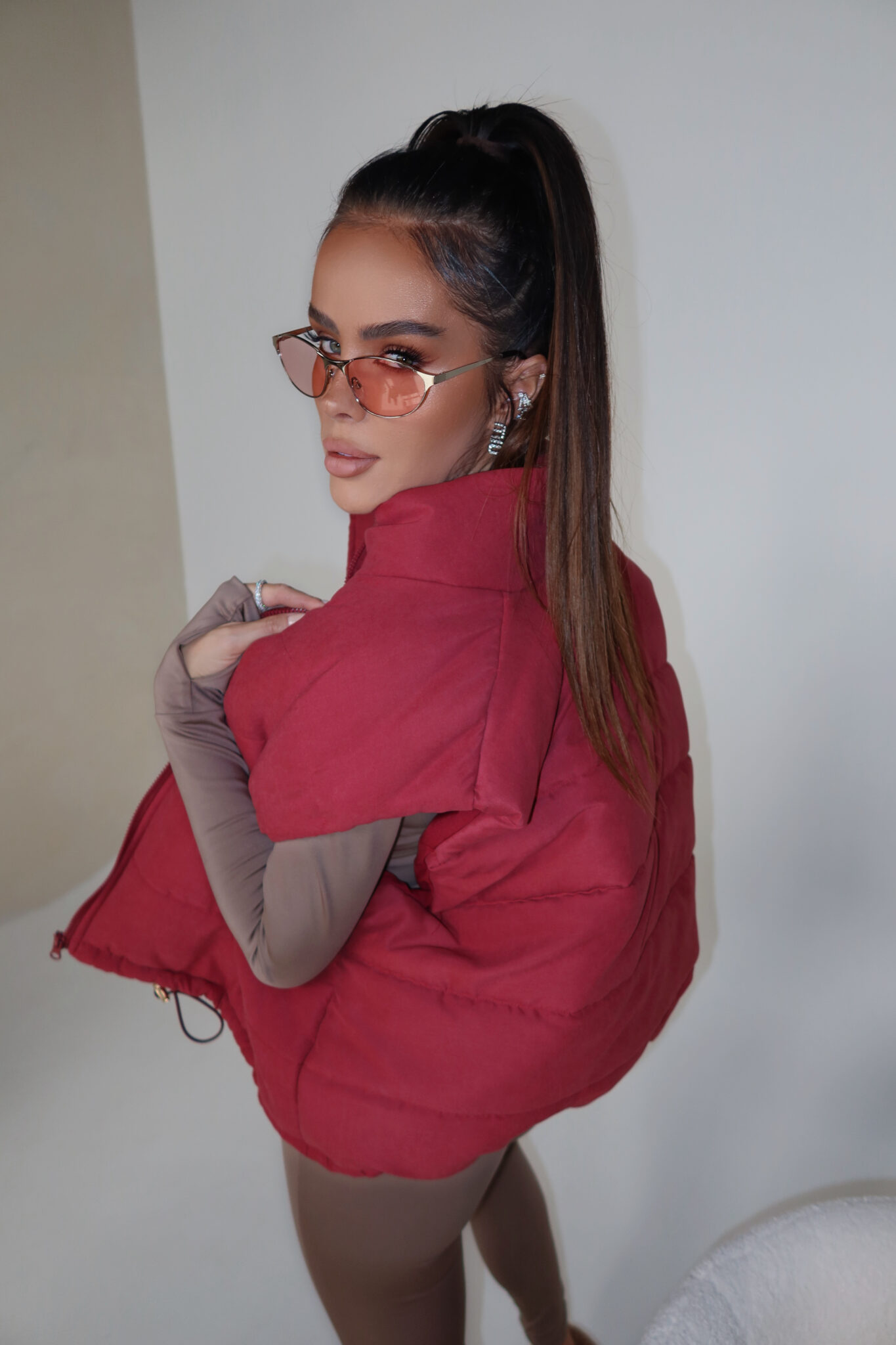 Kamizelka OUTSIDE bordo - obrazek 7