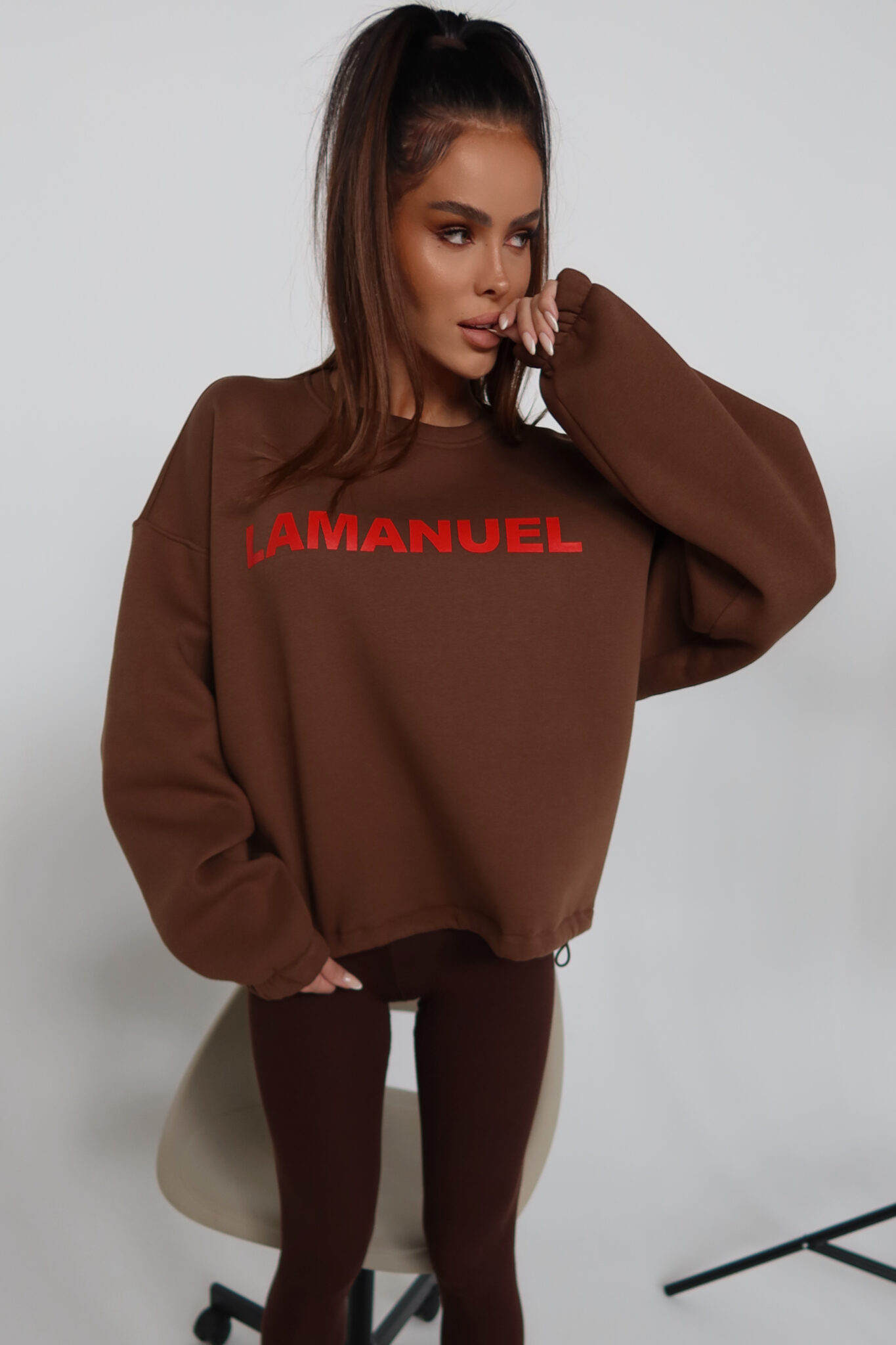 Bluza NOIR czekolada - obrazek 2