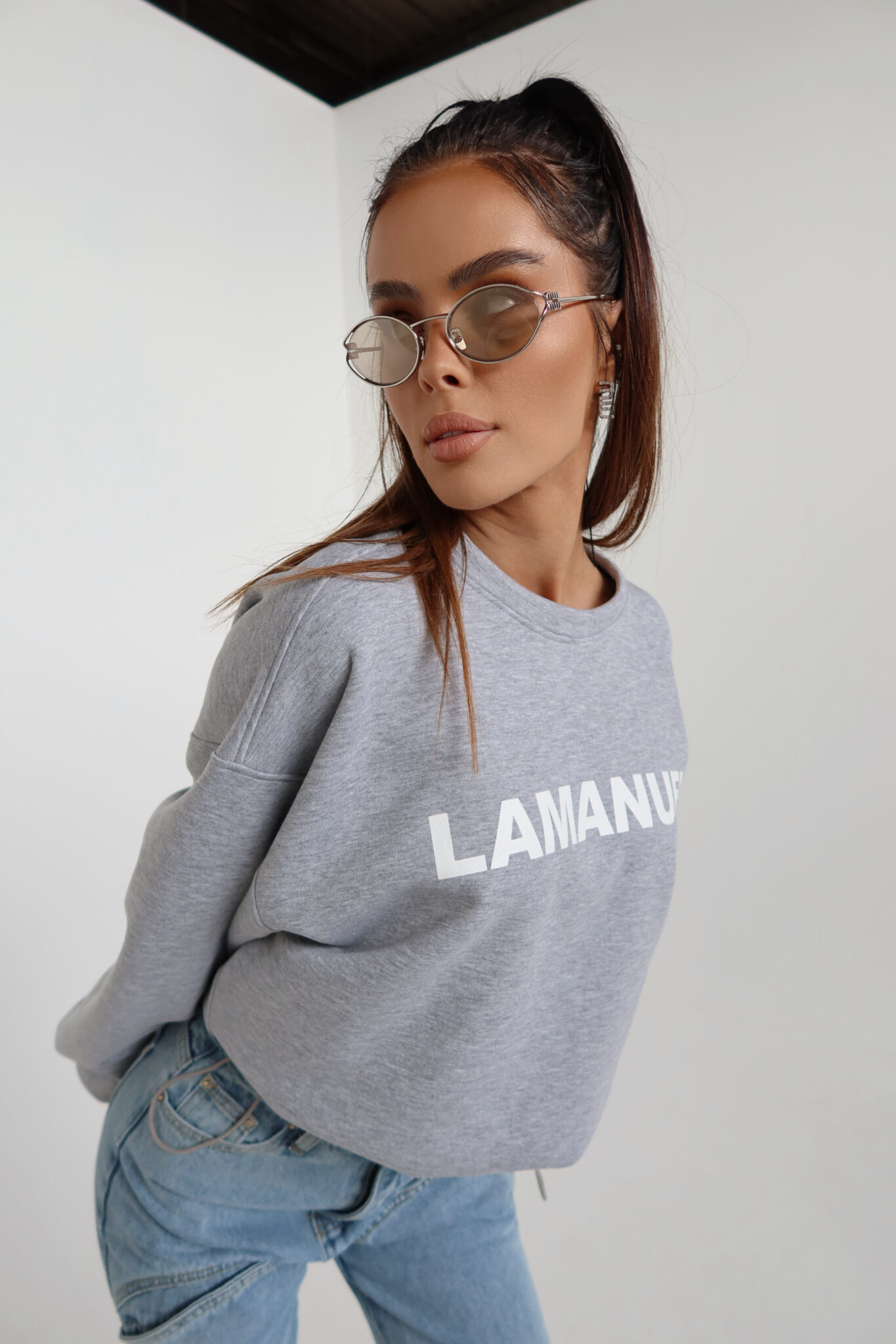 Bluza NOIR szara - obrazek 9