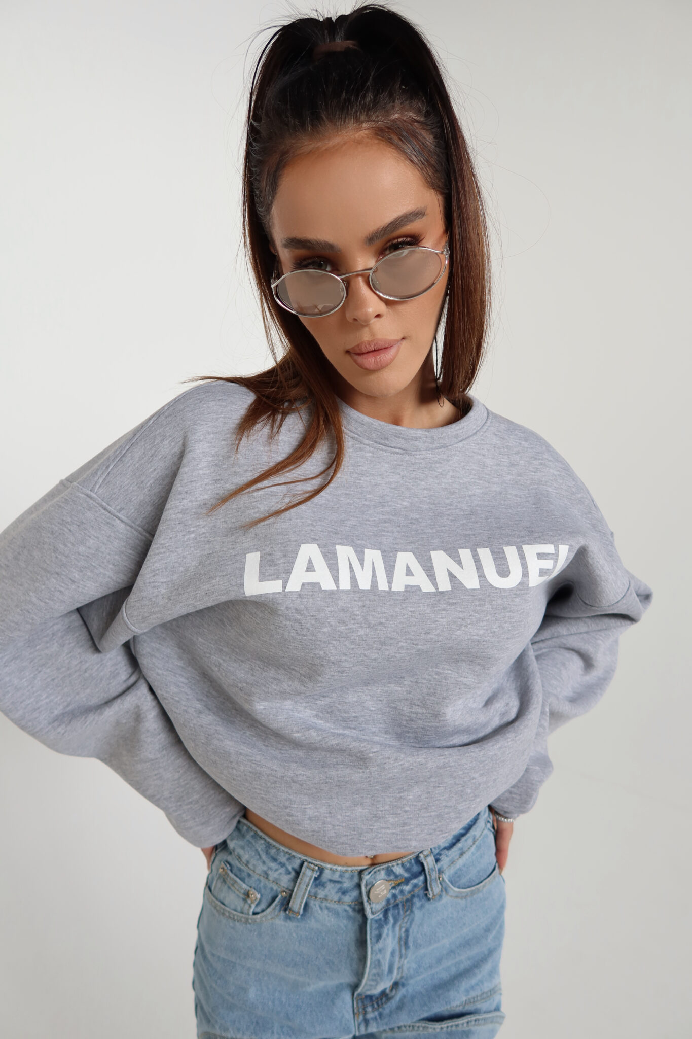 Bluza NOIR szara - obrazek 8