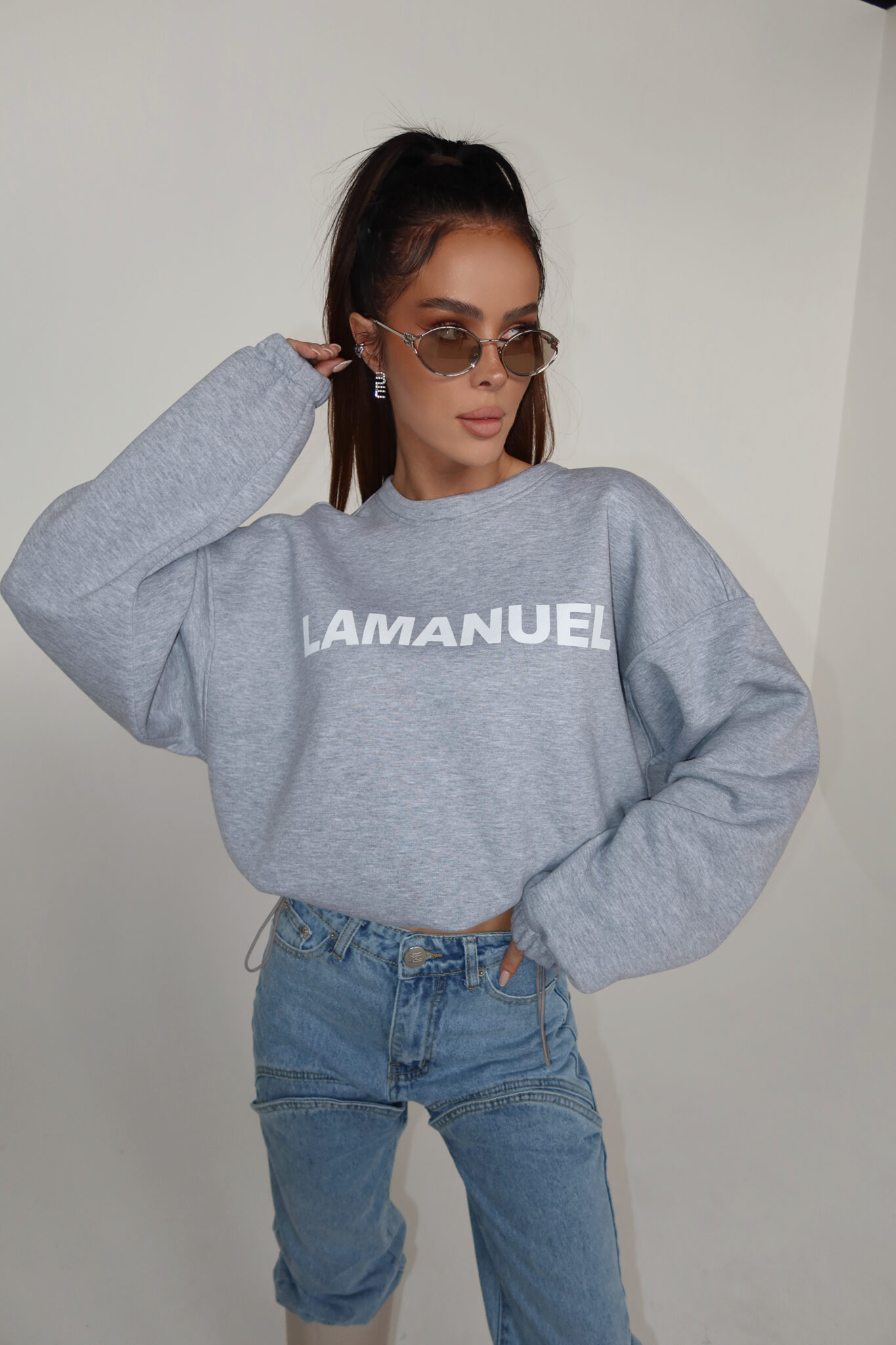 Bluza NOIR szara - obrazek 5