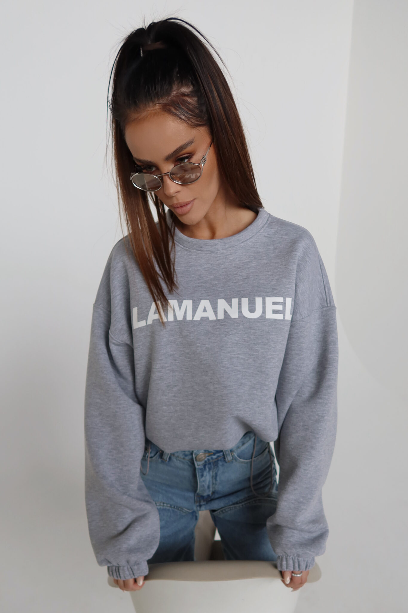 Bluza NOIR szara - obrazek 7