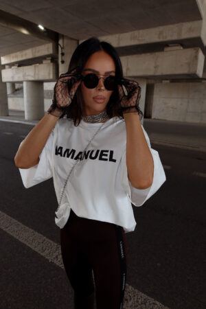 Tshirt NOIR ecru/czarny - obrazek 6