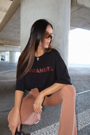 Tshirt NOIR czarny - obrazek 2