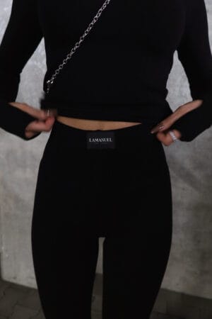 Legginsy FLOW czarne - obrazek 2