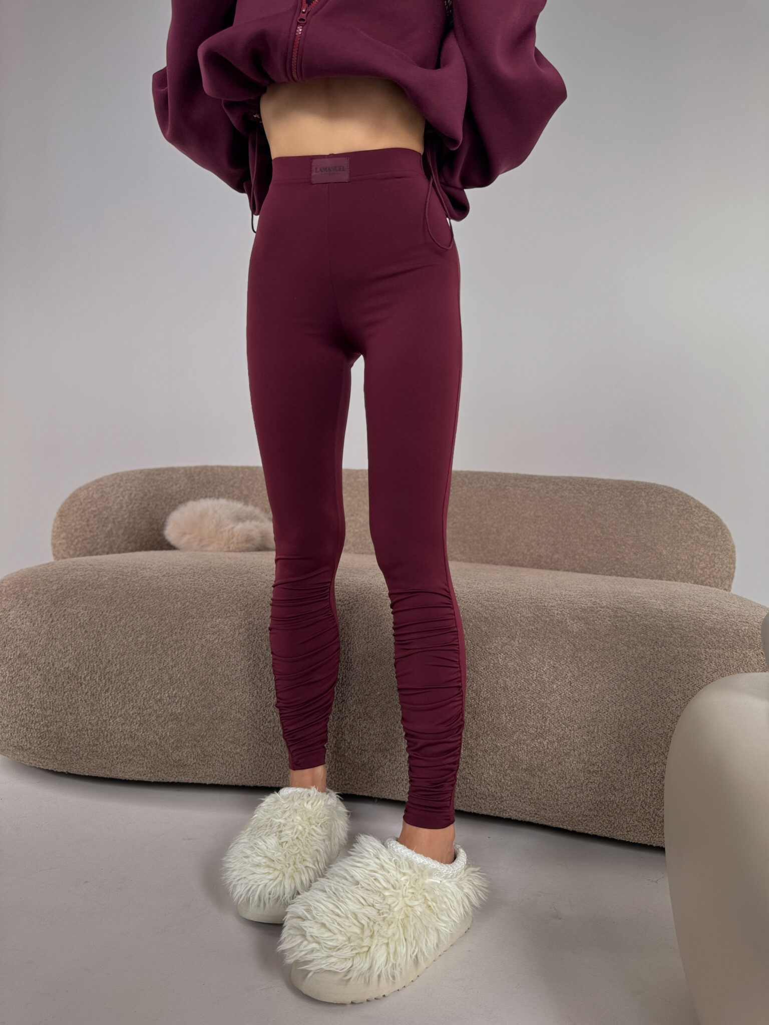 Legginsy CURVE bordo - obrazek 9