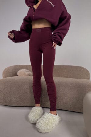 Legginsy CURVE bordo - obrazek 3
