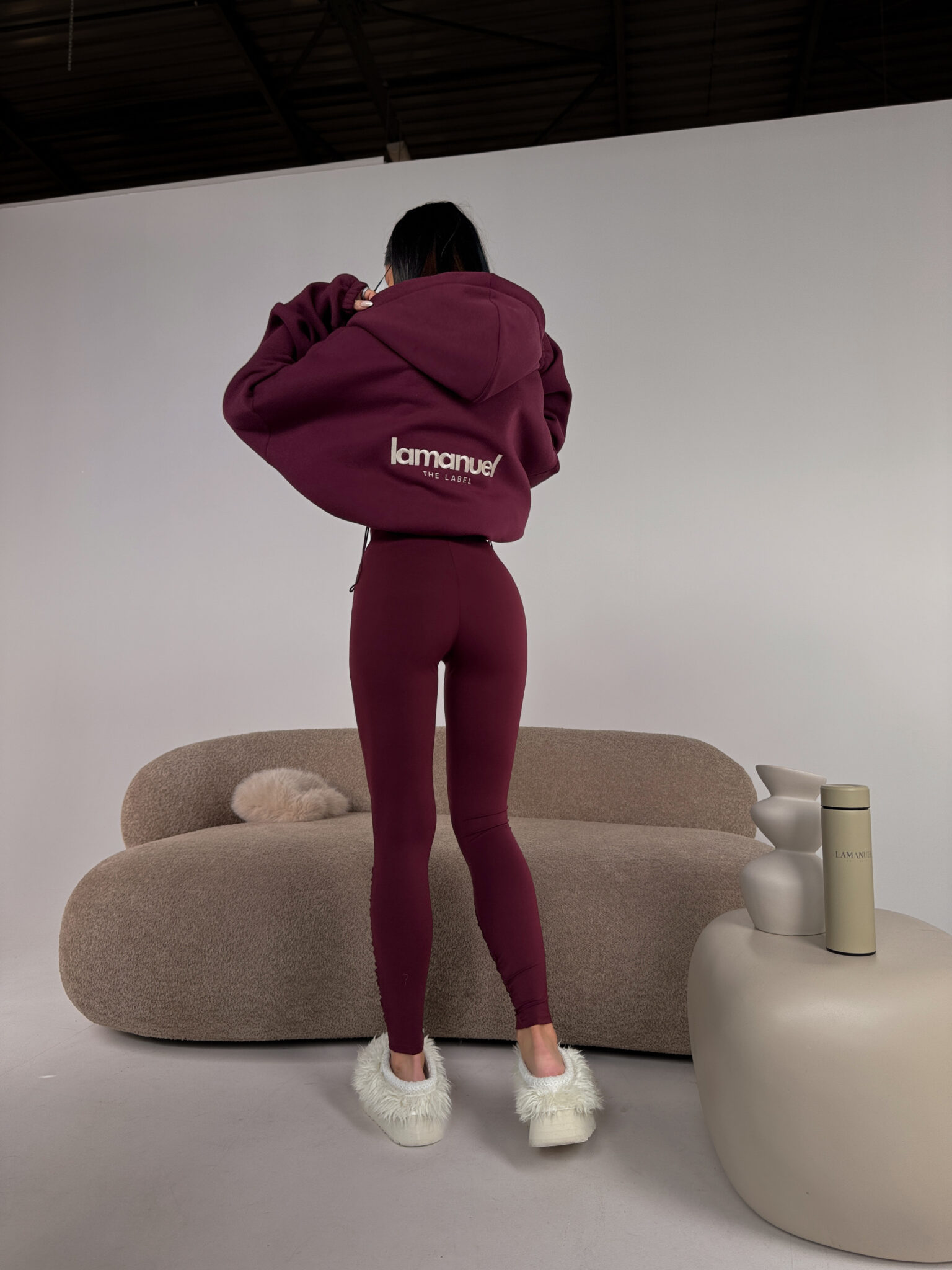 Legginsy CURVE bordo - obrazek 8