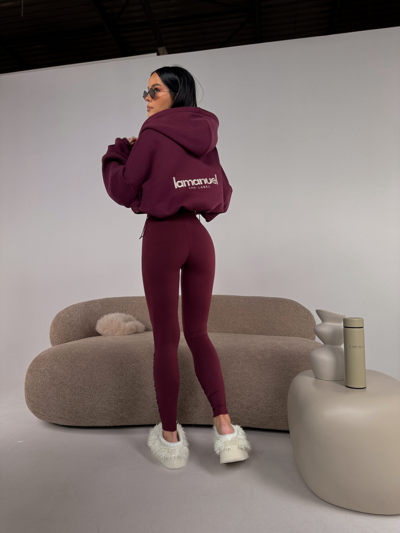 Legginsy CURVE bordo - obrazek 4