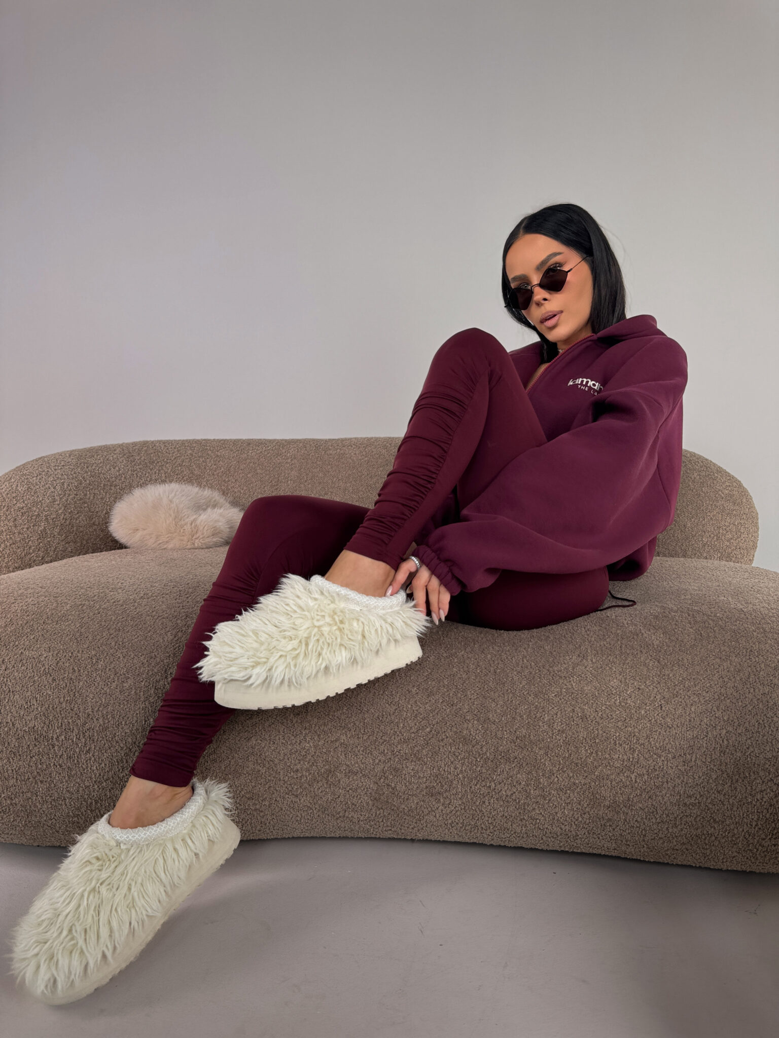 Legginsy CURVE bordo - obrazek 5