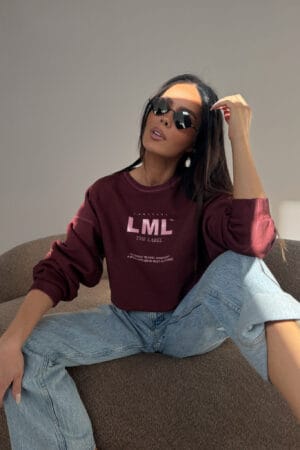 Bluza MIDNIGHT bordo - obrazek 10