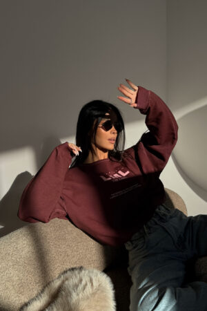 Bluza MIDNIGHT bordo - obrazek 3