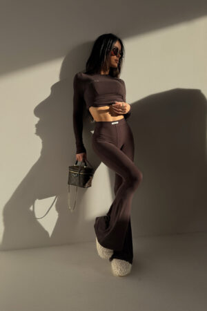 Legginsy ORIGIN czekolada