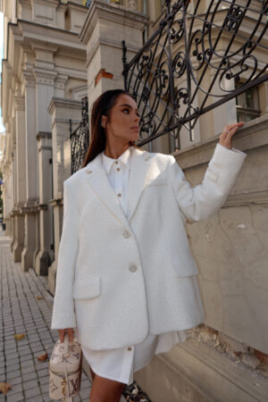 Marynarka FEMININE ecru - obrazek 14