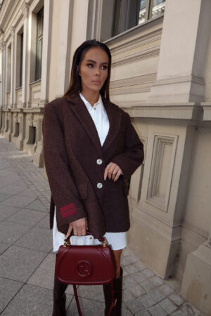 Marynarka FEMININE czekolada - obrazek 2