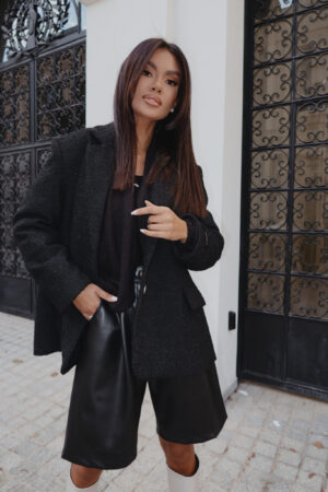 Marynarka FEMININE czarna - obrazek 2