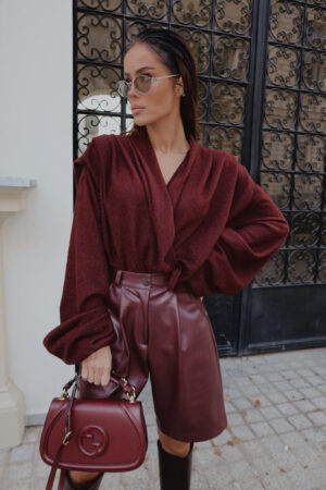 Sweter TELL HER bordo - obrazek 5
