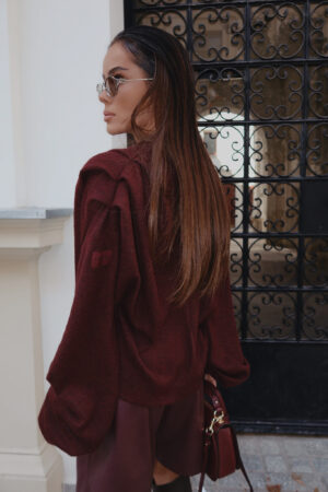 Sweter TELL HER bordo - obrazek 7