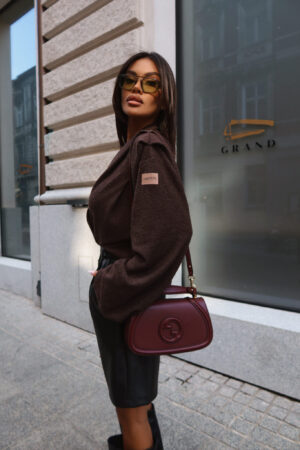 Sweter TELL HER czekolada - obrazek 5