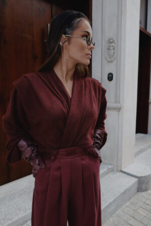 Sweter TELL HER bordo - obrazek 8