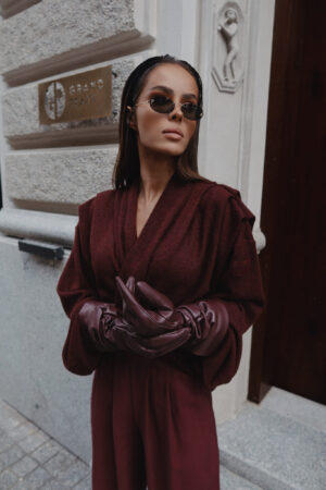 Sweter TELL HER bordo - obrazek 10