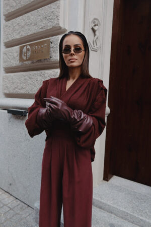 Sweter TELL HER bordo - obrazek 11