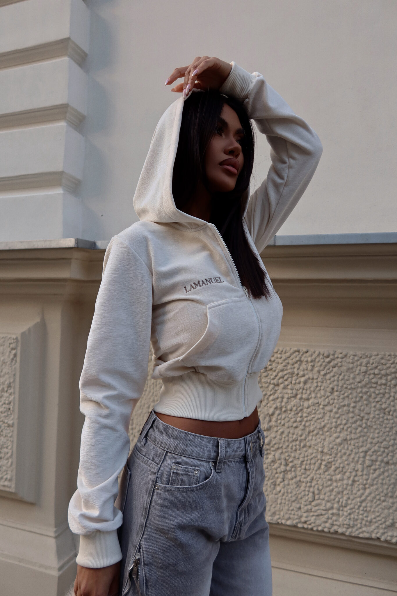 Bluza VELVETY ecru - obrazek 2