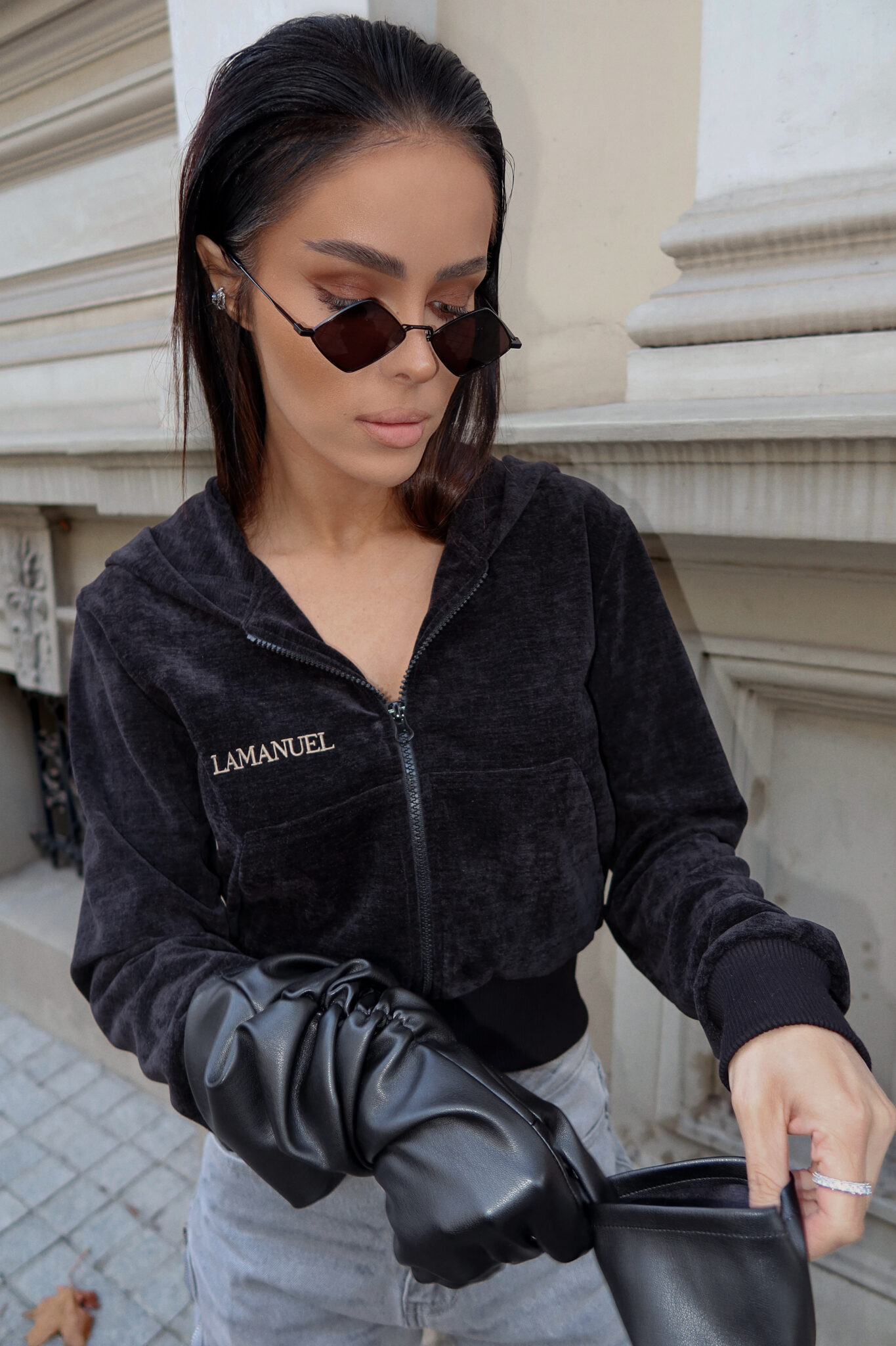 Rękawiczki ROUGE czarne - obrazek 7