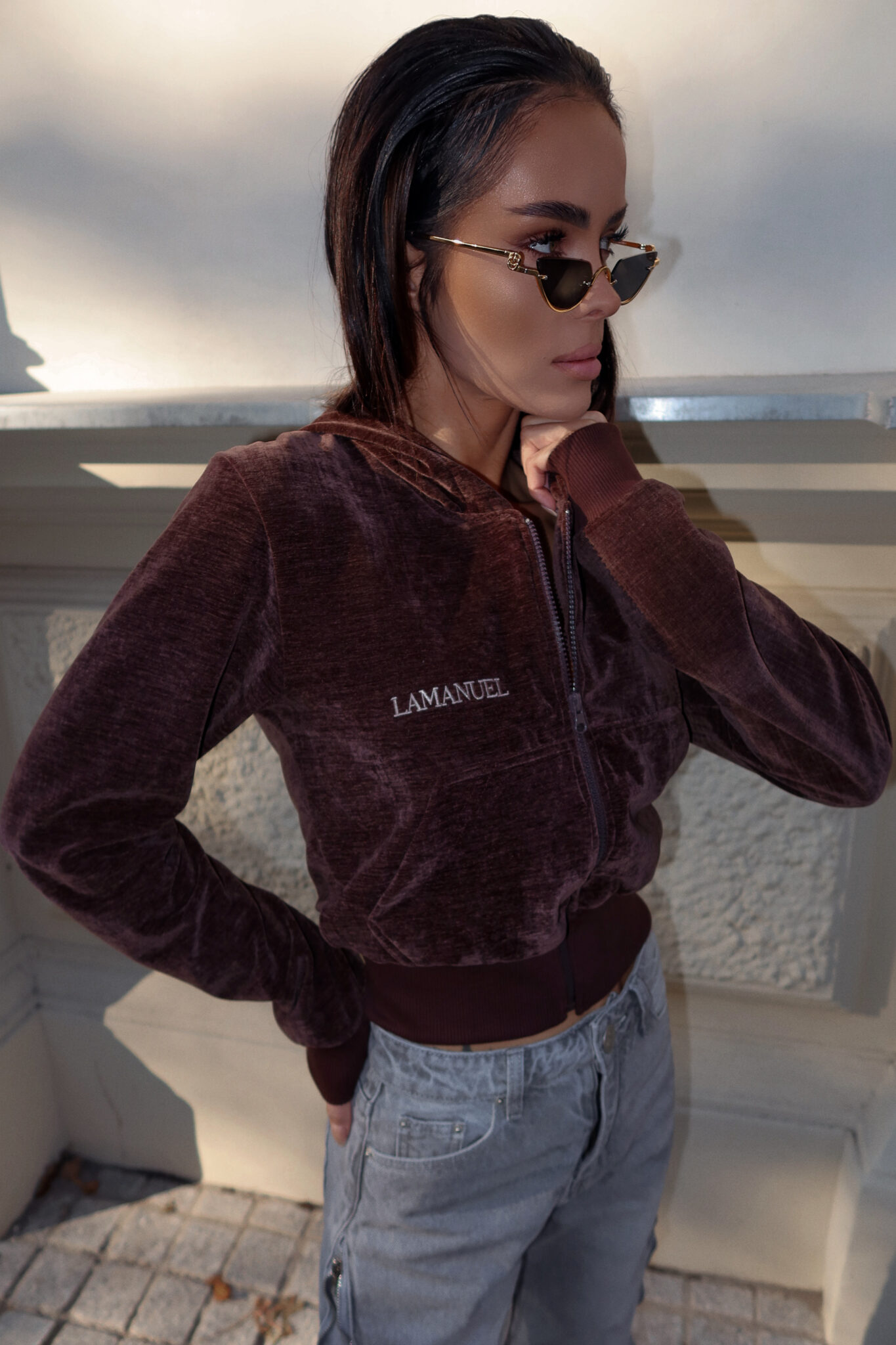 Bluza VELVETY czekolada - obrazek 3