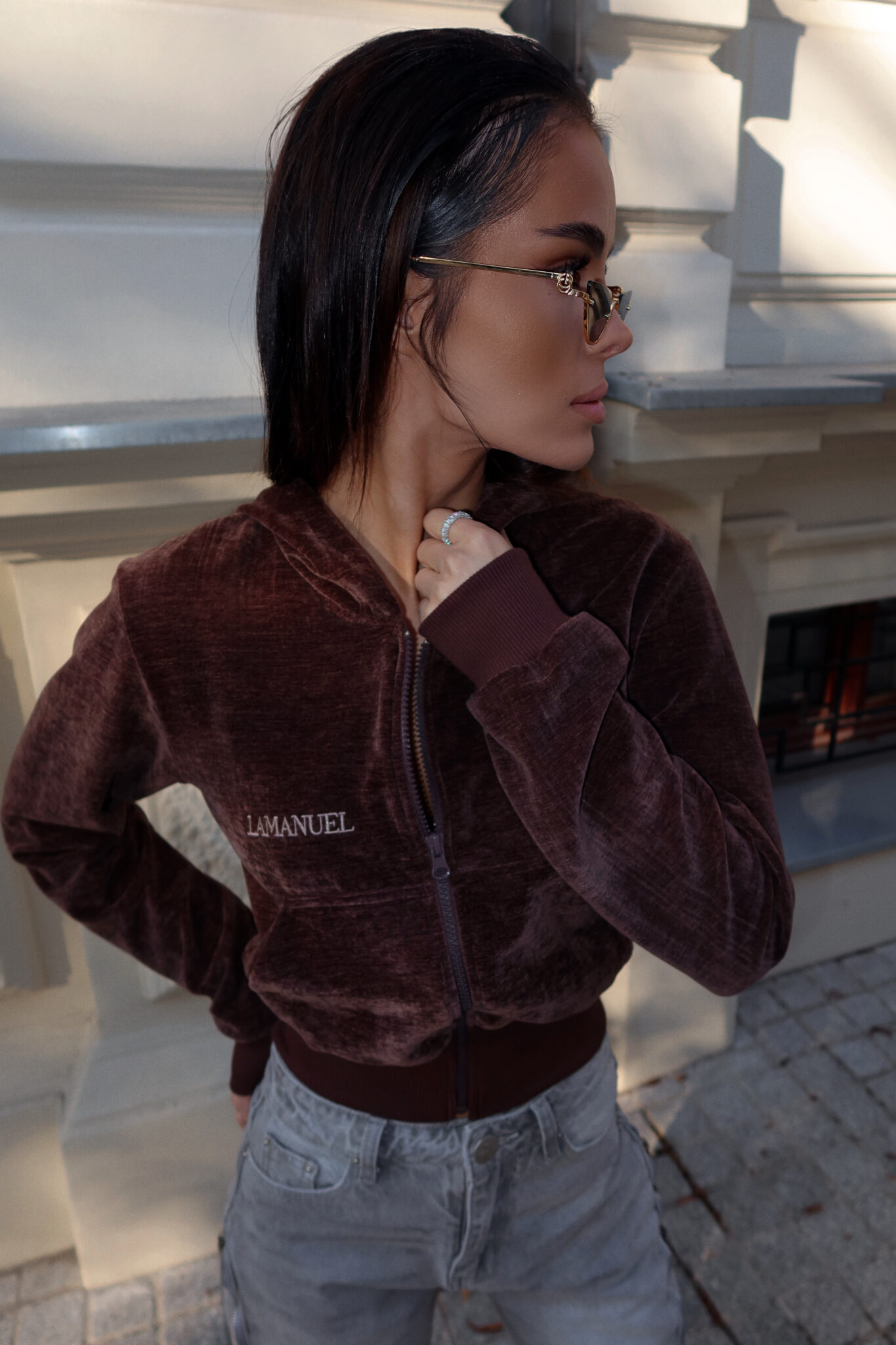 Bluza VELVETY czekolada - obrazek 2