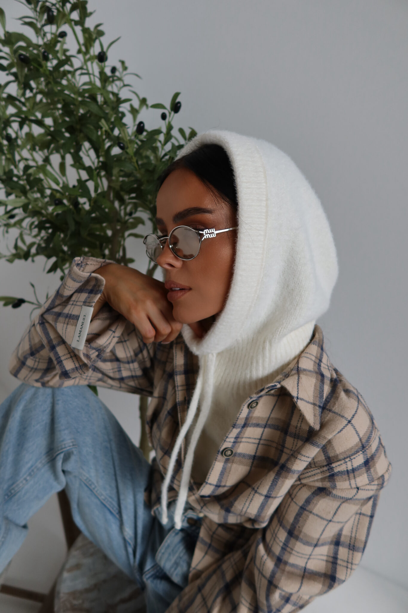 Balaclava TENDER ecru - obrazek 3