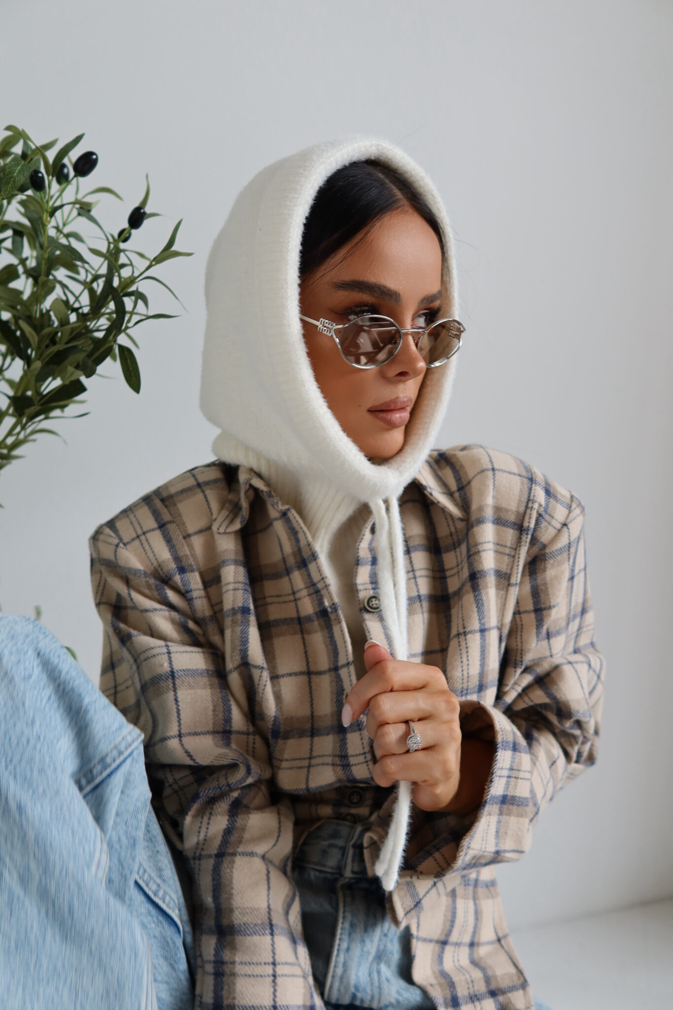 Balaclava TENDER ecru - obrazek 5