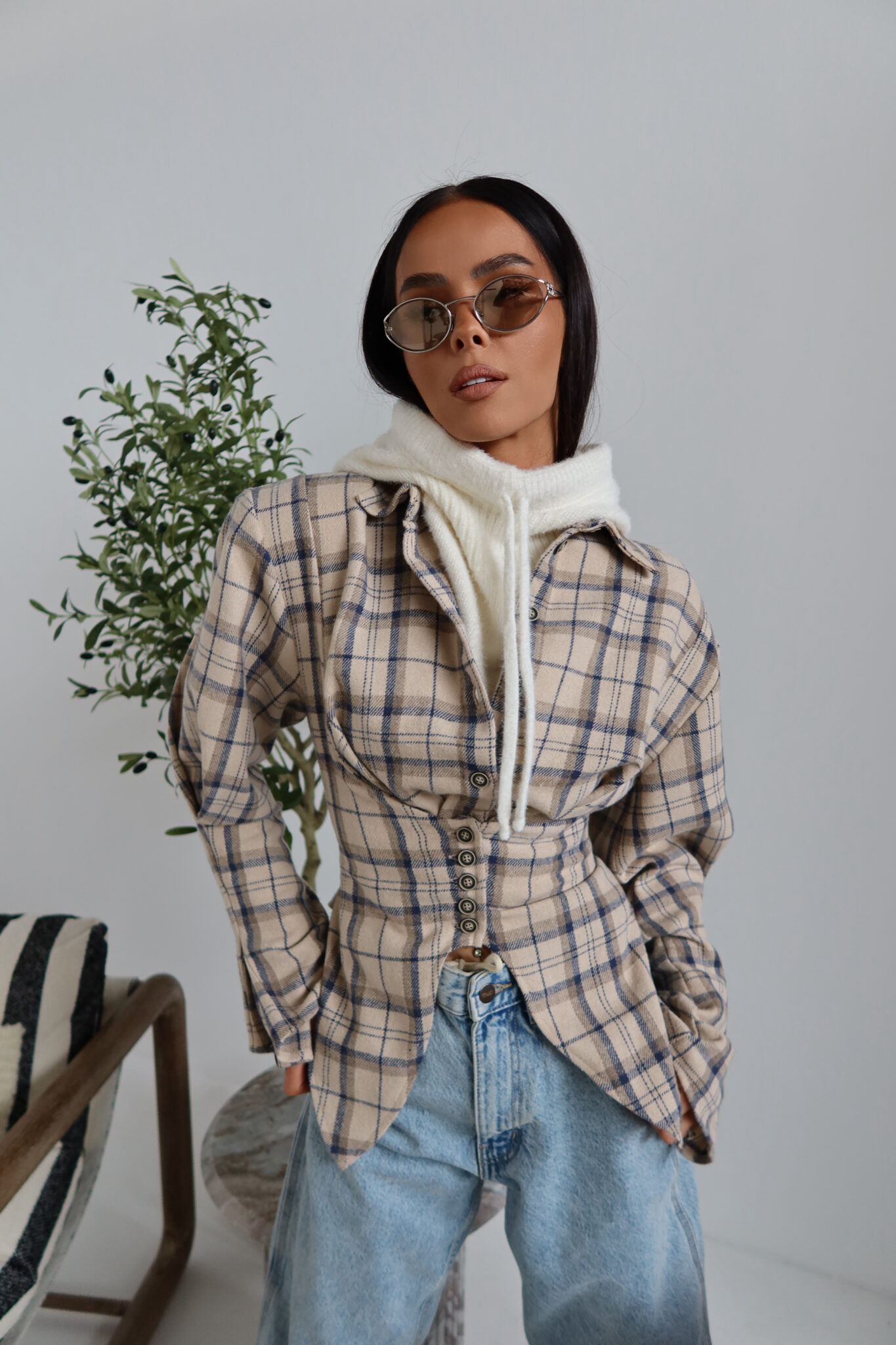 Balaclava TENDER ecru - obrazek 6