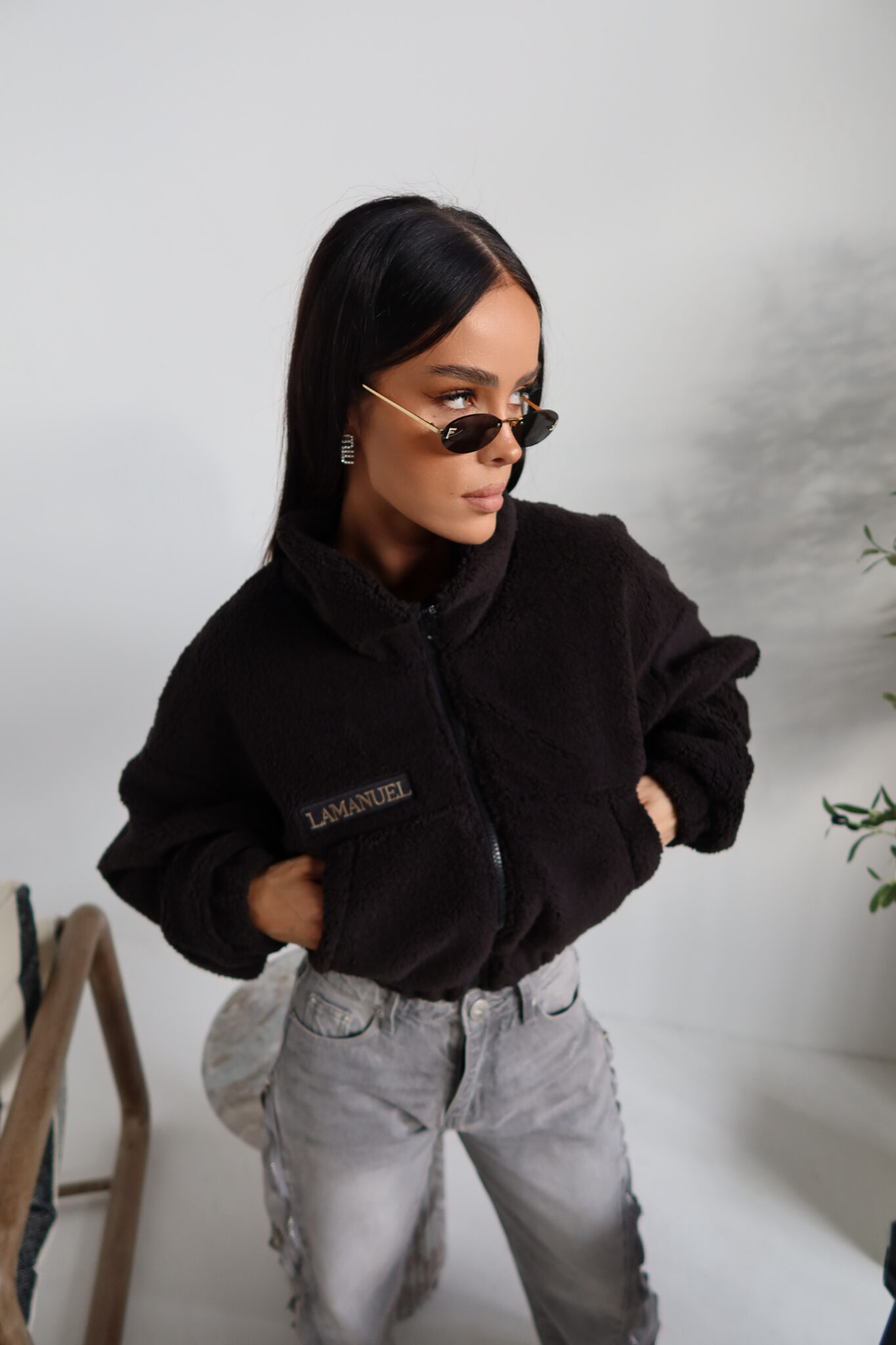 Kurtka FURRY czarna - obrazek 3