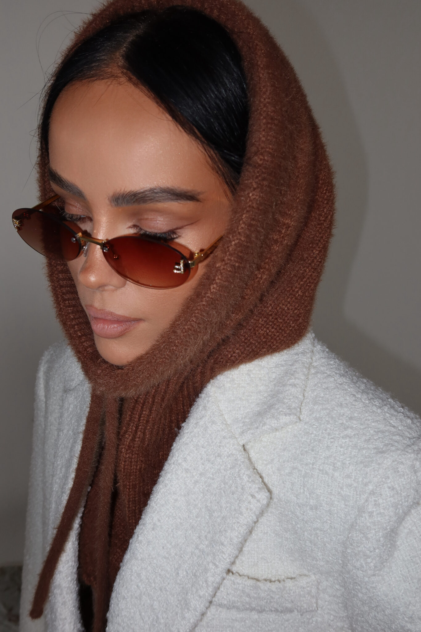 Balaclava TENDER czekolada - obrazek 4