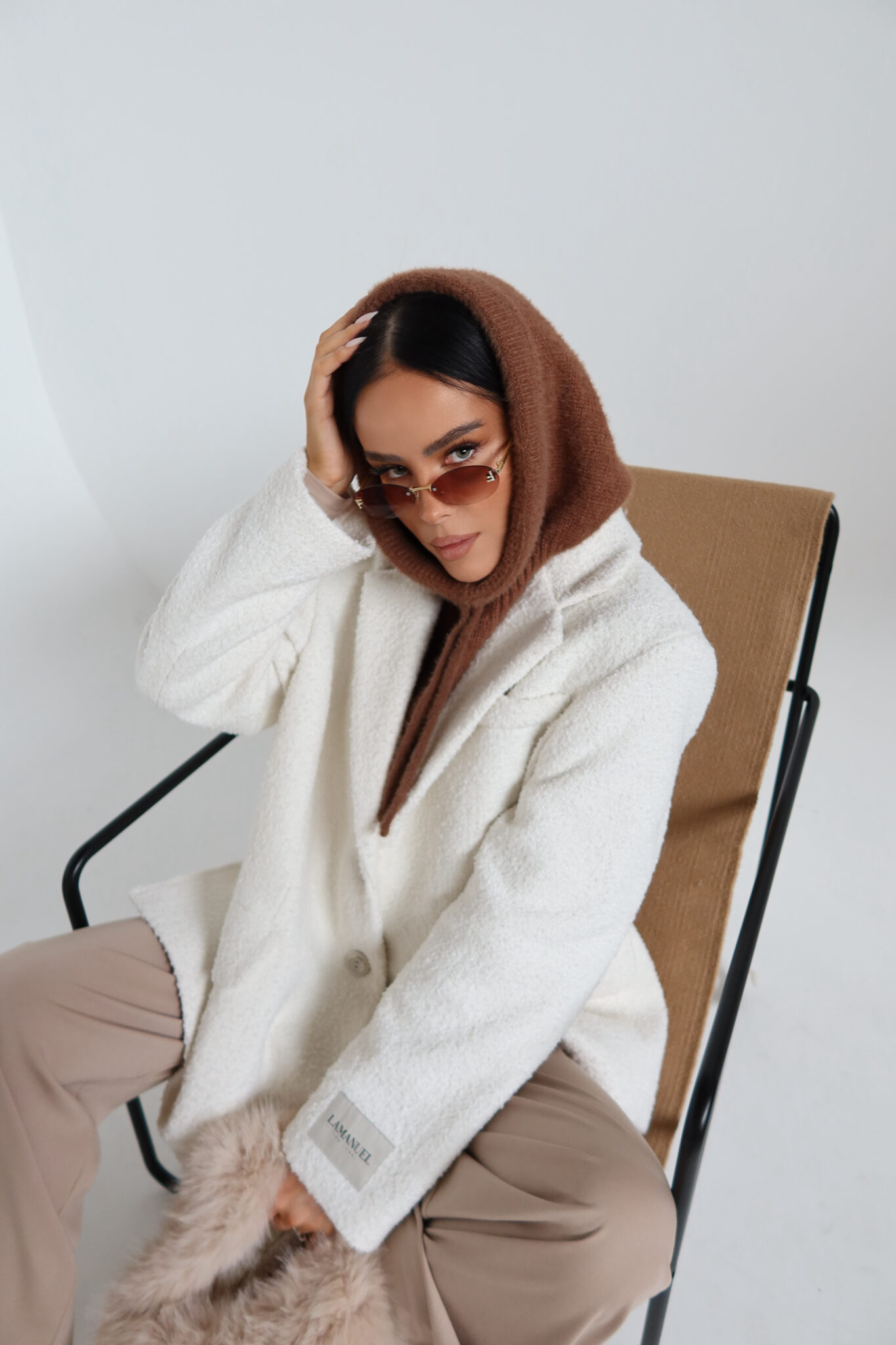 Balaclava TENDER czekolada - obrazek 5