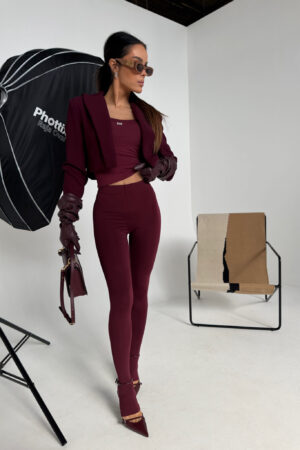 Legginsy HIDDEN bordo - obrazek 7