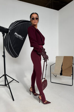 Legginsy HIDDEN bordo - obrazek 8