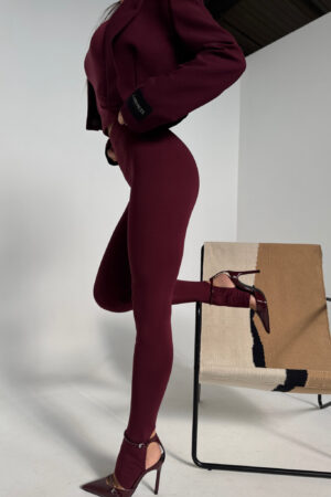 Legginsy HIDDEN bordo - obrazek 9