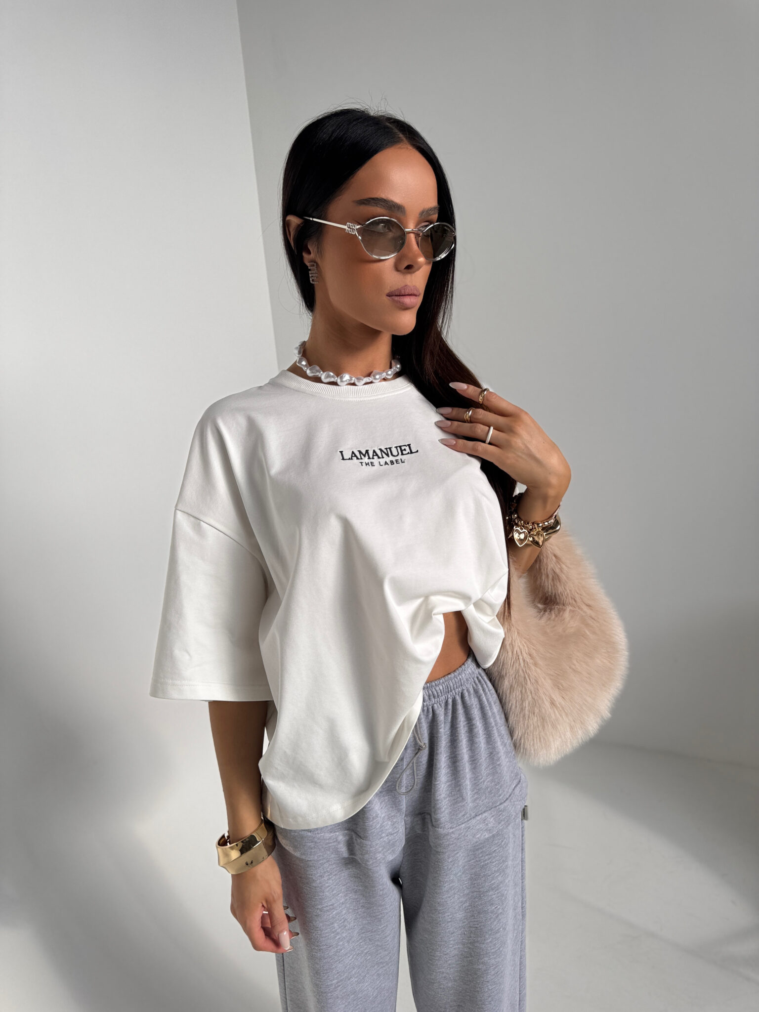 Tshirt BASE ecru - obrazek 6