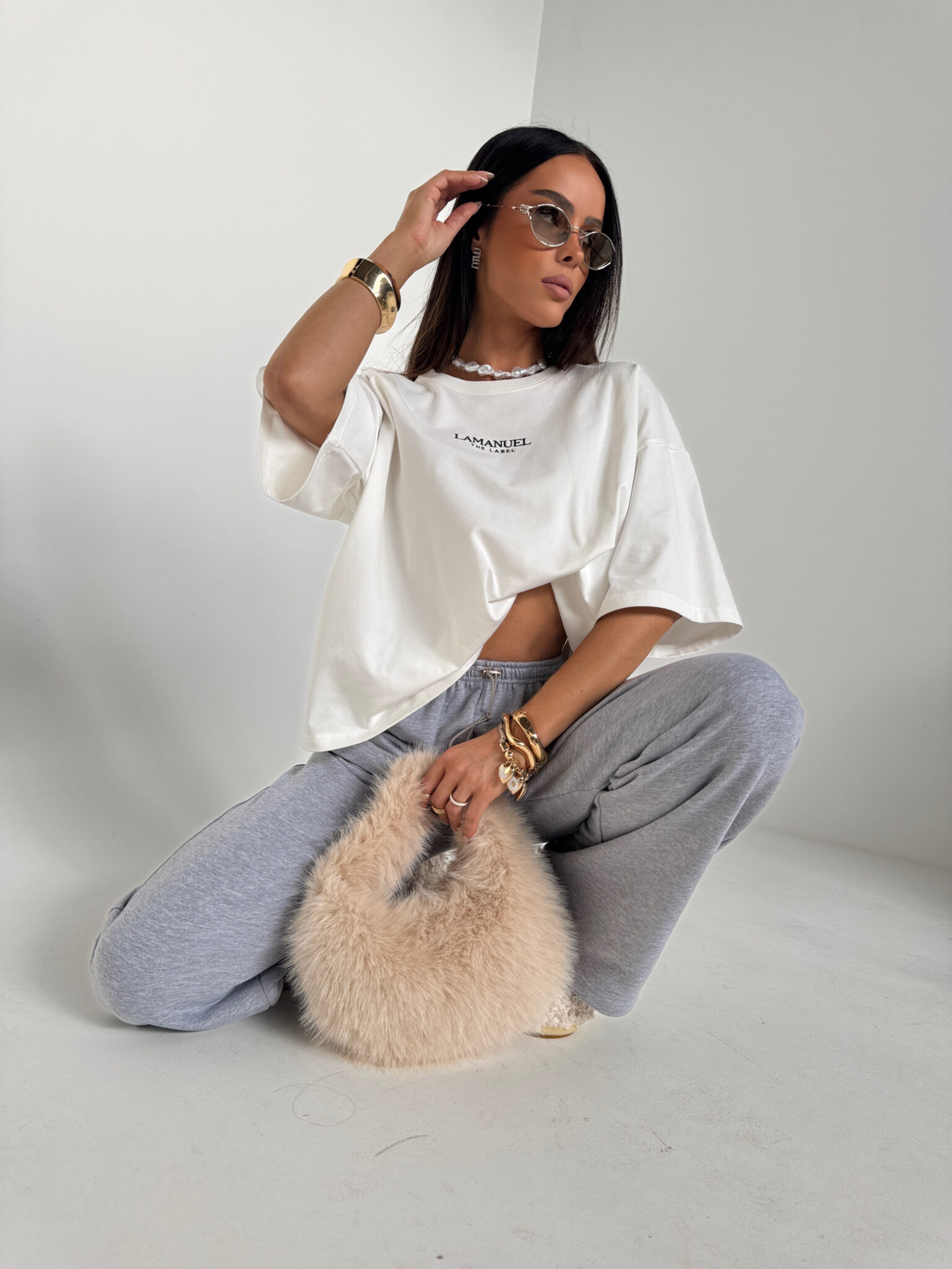 Tshirt BASE ecru - obrazek 5